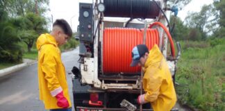 Trabajaron en el control del sistema cloacal