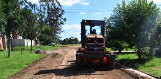 Con las mejoras del tiempo se retomó el trabajo de recuperación de calles