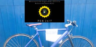 (Video) La policía recupero una bicicleta que fue sustraída en la vereda de un comercio de 9 de julio