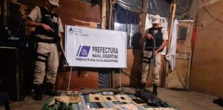 Entre Ríos: Prefectura desbarató una banda de narcotraficantes y secuestró cocaína y marihuana