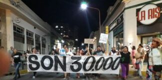 Con una gran convocatoria se realizó la marcha por el Día Nacional de la Memoria, Verdad y Justicia