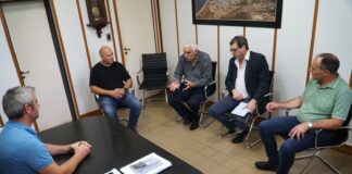Funcionarios de ENERSA y del EPRE se reunieron con el intendente de Colón y los legisladores