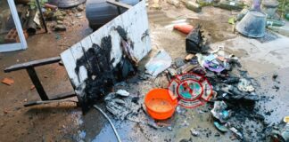 Un desperfecto eléctrico desencadeno un foco ígneo en una vivienda