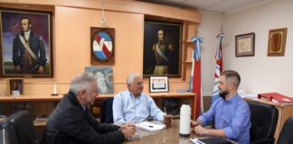 Lauritto se reunió con Orrico y Di Giuseppe para potenciar el comercio y la integración portuaria