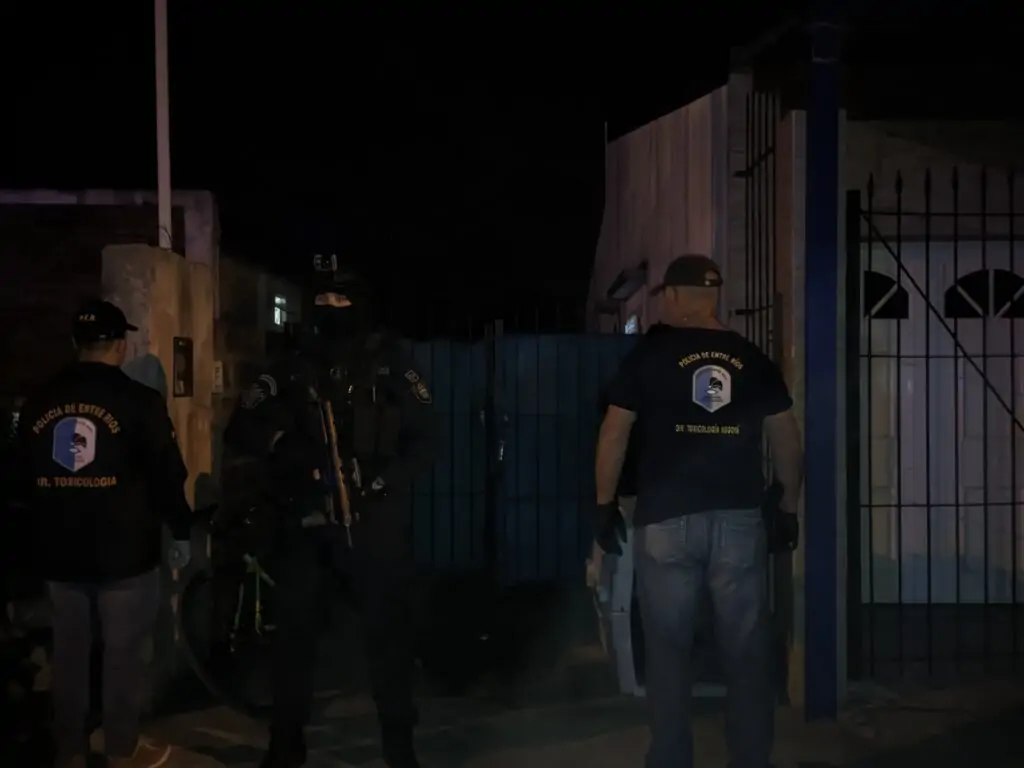 Operativo policial por narcomenudeo en Nogoyá