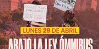 Movilización nacional contra la ley «Bases» y la reforma laboral