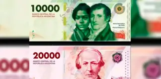 El Central anunció cuándo empezarán a circular los billetes de $10.000 y $20.000