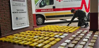Arman una puesta en escena para intentar trasladar 134 kilos de cocaína en una ambulancia