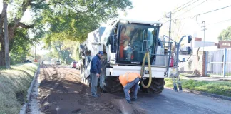 Comenzó la repavimentación de cuarenta cuadras