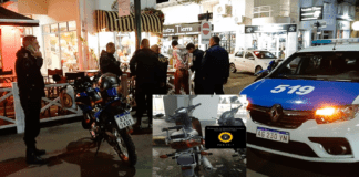 Dos individuos aprehendidos tras intentar sustraer una motocicleta en pleno centro
