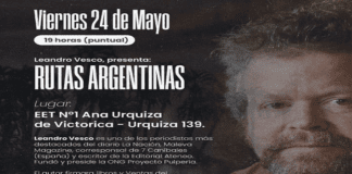 Presentación del libro Rutas argentinas, de Leandro Vesco en Concepción del Uruguay