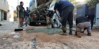 Con limpieza de basurales, bacheo y desagües, continúa el Plan de Obras