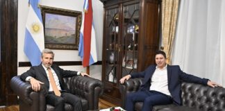 Frigerio y el intendente de Pronunciamiento dialogaron sobre temas de interés para la localidad