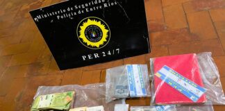 Allanamientos simultáneos en Concordia: secuestro de más de $1.100.000, balanza digital y cartuchería de arma de fuego