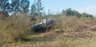 Accidente Vial en ruta Provincial N° 1: Vuelco de un vehículo