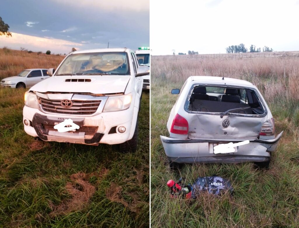 Siniestro Vial en Ruta N°12: Un auto es impactado por una camioneta