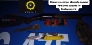 Incautan un arma de fuego en Operativo en Primero de Mayo