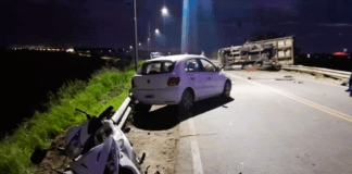 Triple choque y cuatro heridos en el ingreso a Concordia