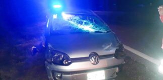 Un automóvil se despistó en ruta nacional 12 esta madrugada
