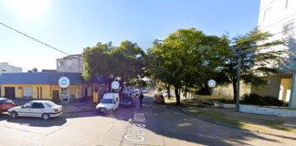 Siniestro vial en la intersección de Calles Galarza y Celia Torra