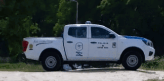 Una pareja de motociclista se accidentó en ruta 14 vieja