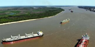 El proyecto de DNU incorpora el tramo entrerriano a la vía navegable troncal de la Hidrovía Paraguay-Paraná