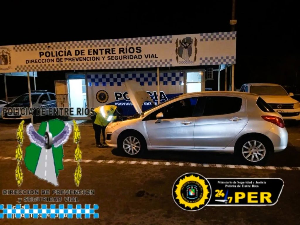 Interceptan ocho autos robados en las Rutas 12 y 14 con destino Misiones