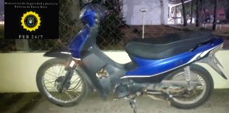 El rápido accionar policial logró recuperar una motocicleta