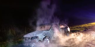 Un vehículo se incendió en la Autovía N° 14