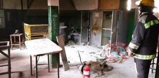 Principio de incendio en la E.E.T N° 2