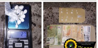 La policía secuestro estupefacientes en la vía pública