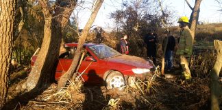 Perdió el control de su vehículo y despistó en la Autovía N°12