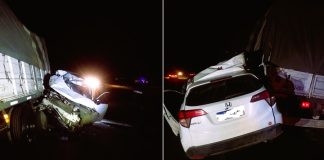 RN14: siniestro vial entre un camión y un vehículo – zona Colonia Elia