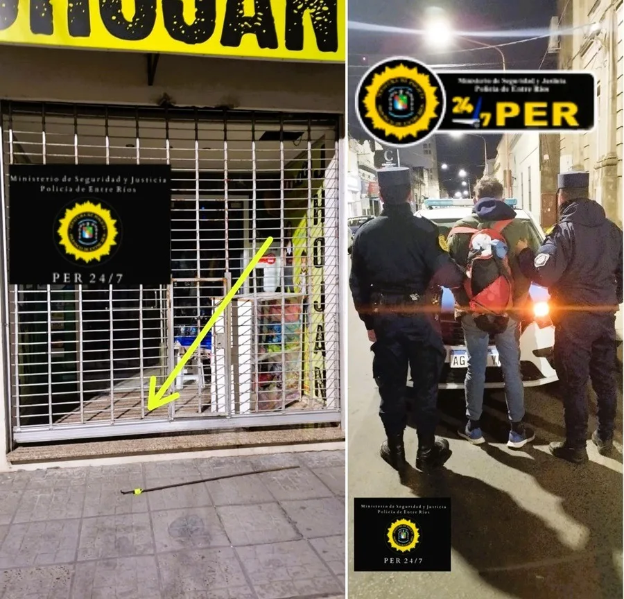 Detenido mientras robaba en un comercio céntrico