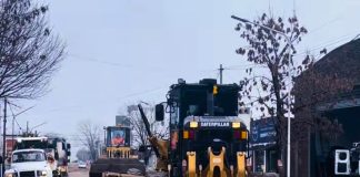 Continua los trabajos de repavimentación de Avenida Balbín
