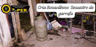 Basavilbaso: Recuperan garrafa recientemente sustraída