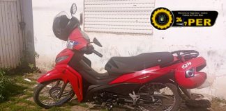 Días atrás un hombre se chocó un cesto de basura este se escapó del Hospital y robó una moto, fue detenido en “Los Cachetudos”