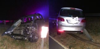 Siniestro Vial en la Autovía 12: Un auto chocó contra el guardarraíl