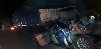 Ruta Provincial N° 39, cuatro vehiculos involucrados en choque en cadena