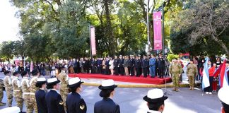Conmemoraron la Independencia Argentina en Plaza Ramírez