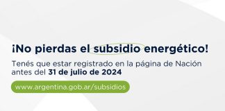 Hasta el 31 de julio se podrá inscribir para mantener los subsidios de luz y gas