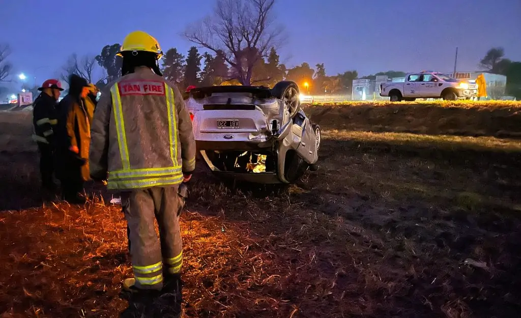 Accidente de Tránsito en Ruta 12 Frente al Autódromo de Paraná