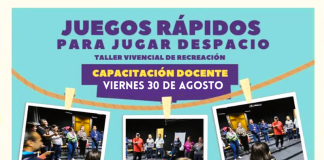 Continúa la inscripción de la Capacitación «Juegos Rápidos para Jugar Despacio».