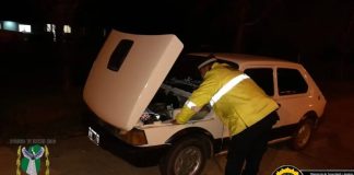 Personal del Puesto Caminero Bella Vista secuestro un vehículo con anomalías en sus partes registrales