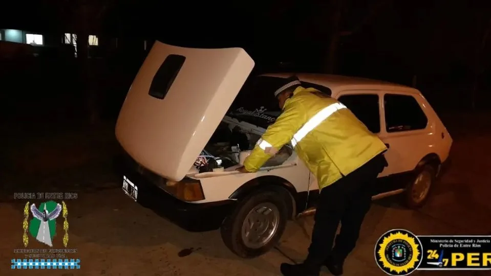 Personal del Puesto Caminero Bella Vista secuestro un vehículo con anomalías en sus partes registrales