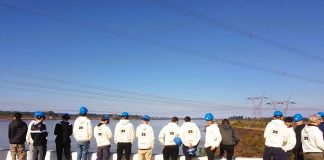 Alumnos de la Escuela Técina Zubiaur de Basavilbaso visitaron la represa de Salto Grande