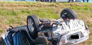 Ruta 14: Padre e Hijo de Concepción del Uruguay hospitalizados tras vuelco de su vehículo