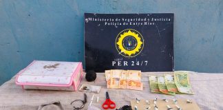 Allanamientos en Concordia: Cuatro detenidos y secuestro de droga y dinero