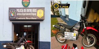 Allanamiento en Basavilbaso: Recuperan Motocicleta Robada