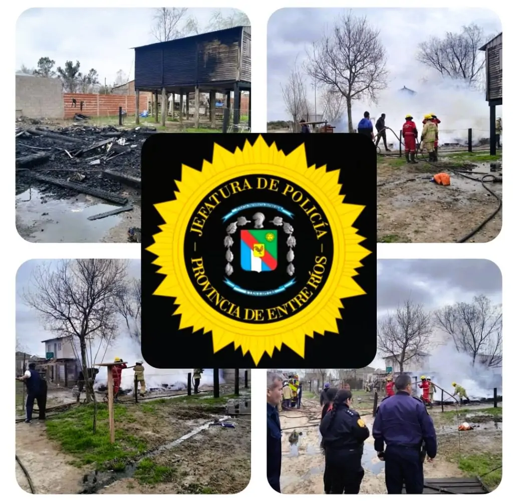 Incendio en una vivienda: Una Familia evacuada con daños considerables